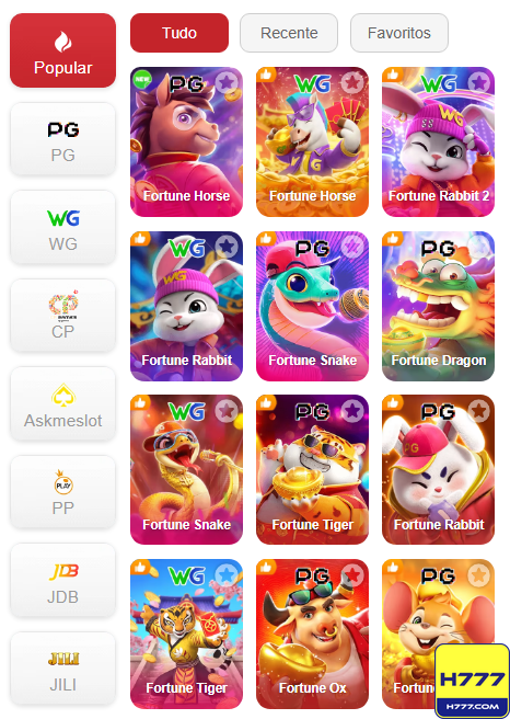 Explore um Mundo de Jogos no h777.com