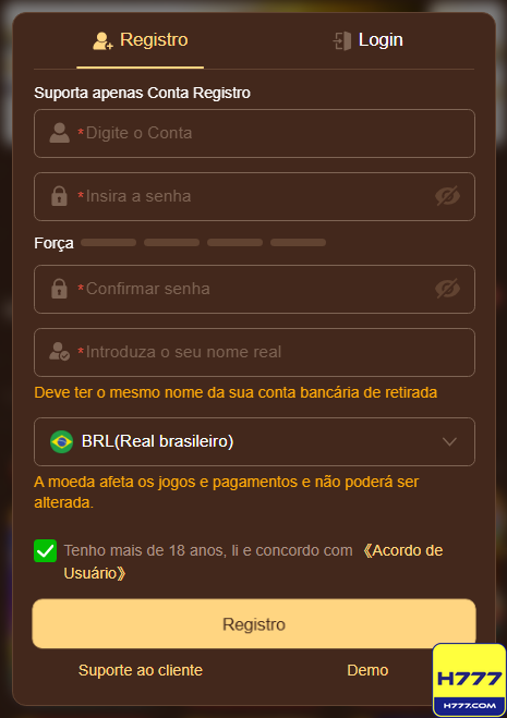 Registre-se no h777.com e Aproveite Vantagens Já